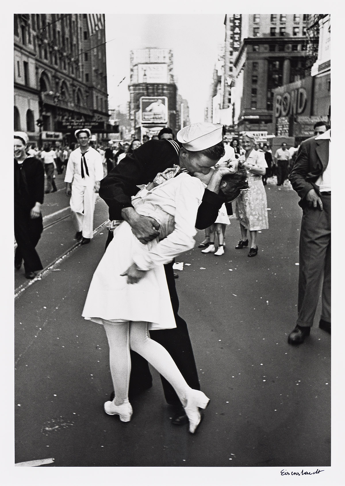 ALFRED EISENSTAEDT (1898-1995) V-J Day in Times Square.